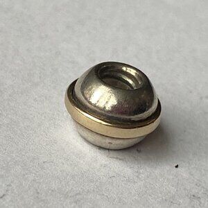 PANDORA Saturn 925 ALE Sterling Silver Charm With 14k Gold Ring 790178 - Retired